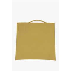 Jil Sander Yellow Calfskin Tote Bag