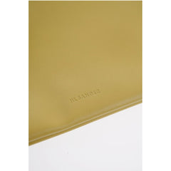 Jil Sander Yellow Calfskin Tote Bag