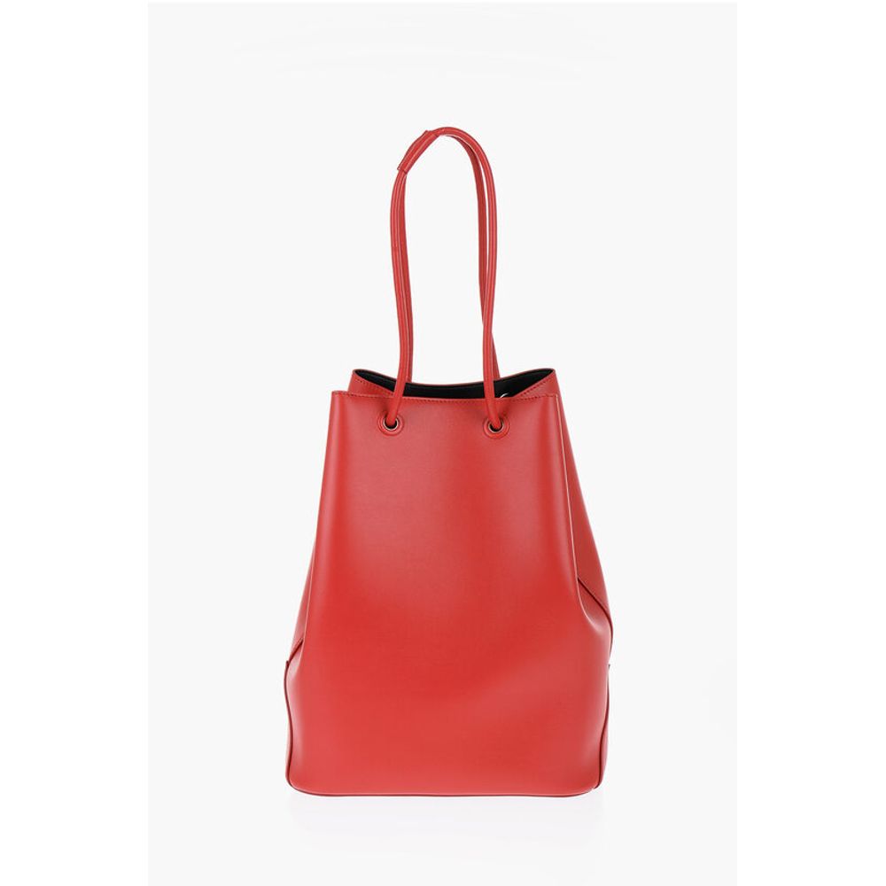 Jil Sander Red Calfskin Tote Bag