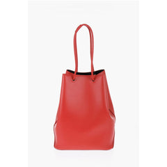 Jil Sander Red Calfskin Tote Bag
