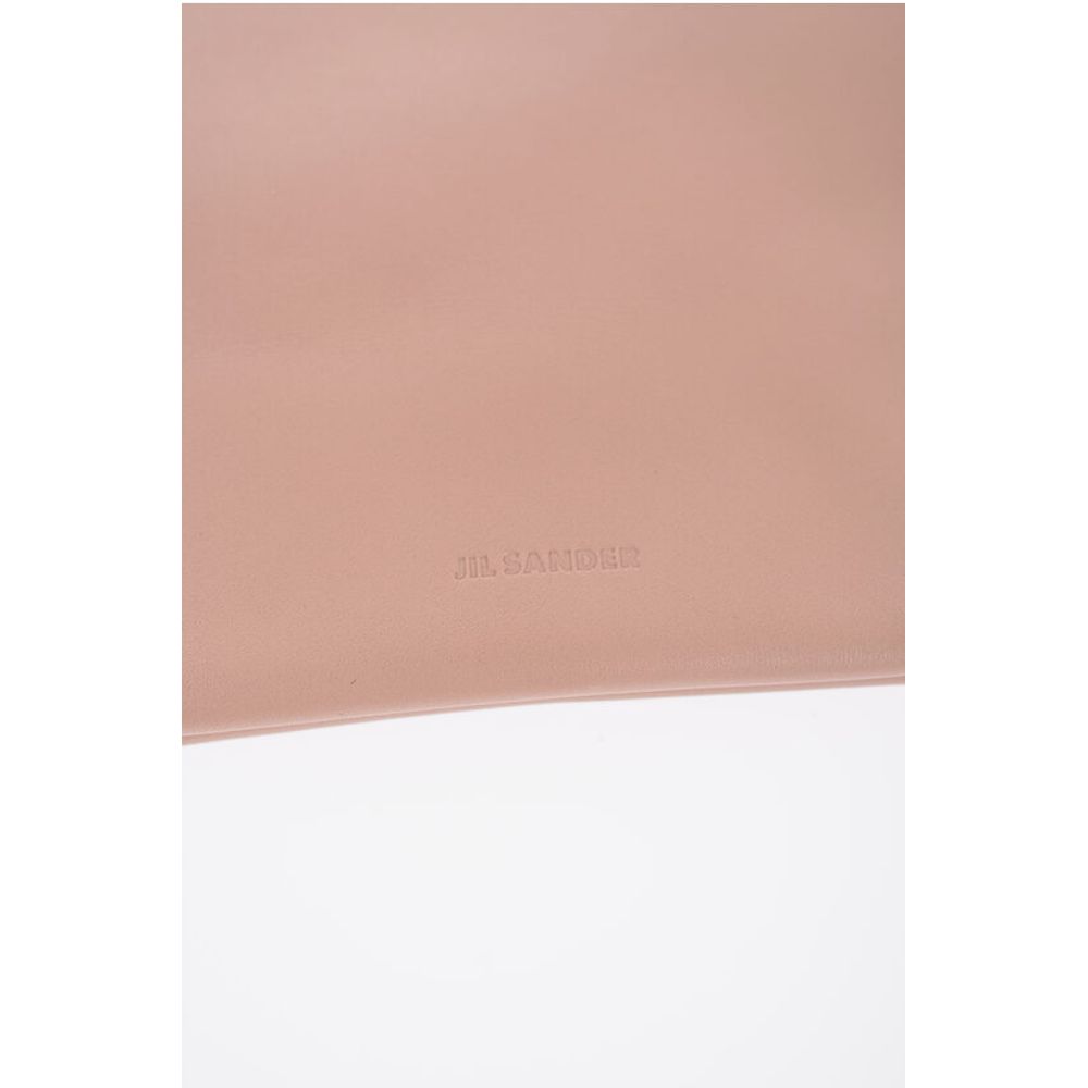 Jil Sander Brown Leather Tote Bag
