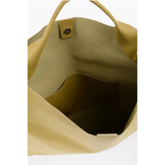 Jil Sander Yellow Calfskin Tote Bag