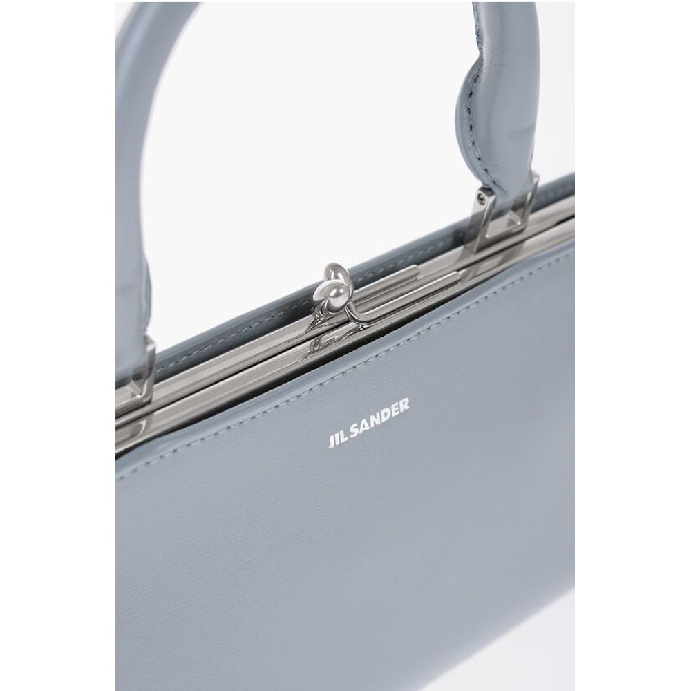 Jil Sander Light Blue Cowhide Tote Bag