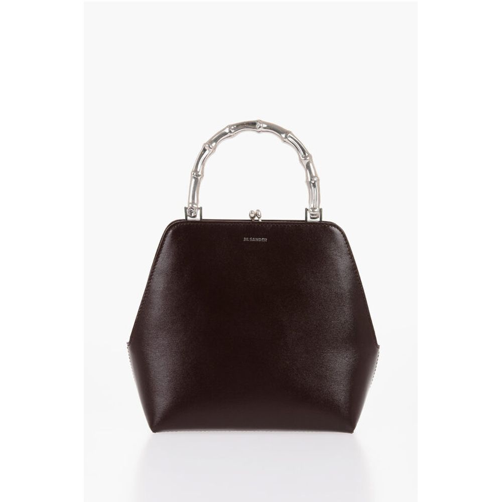 Jil Sander Burgundy Cowhide Tote Bag