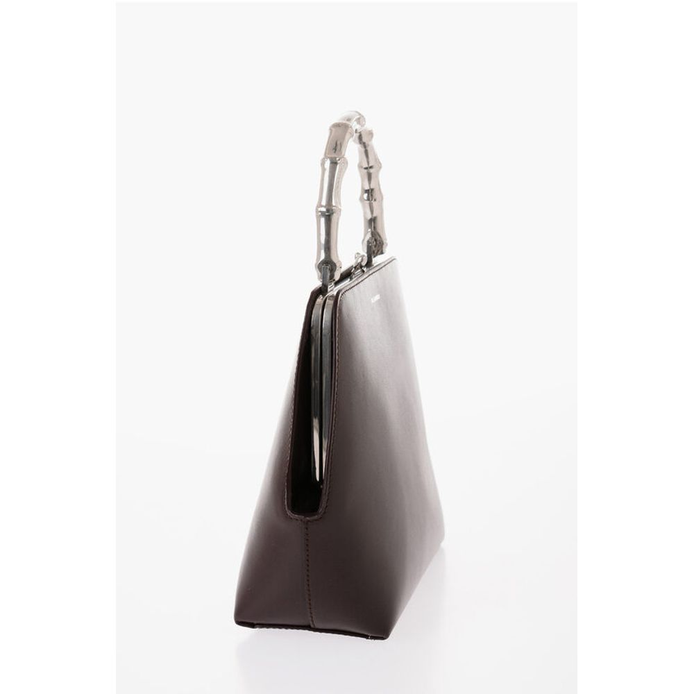 Jil Sander Burgundy Cowhide Tote Bag
