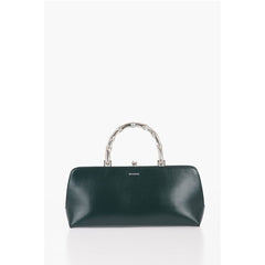 Jil Sander Green Cowhide Tote Bag