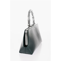 Jil Sander Green Cowhide Tote Bag