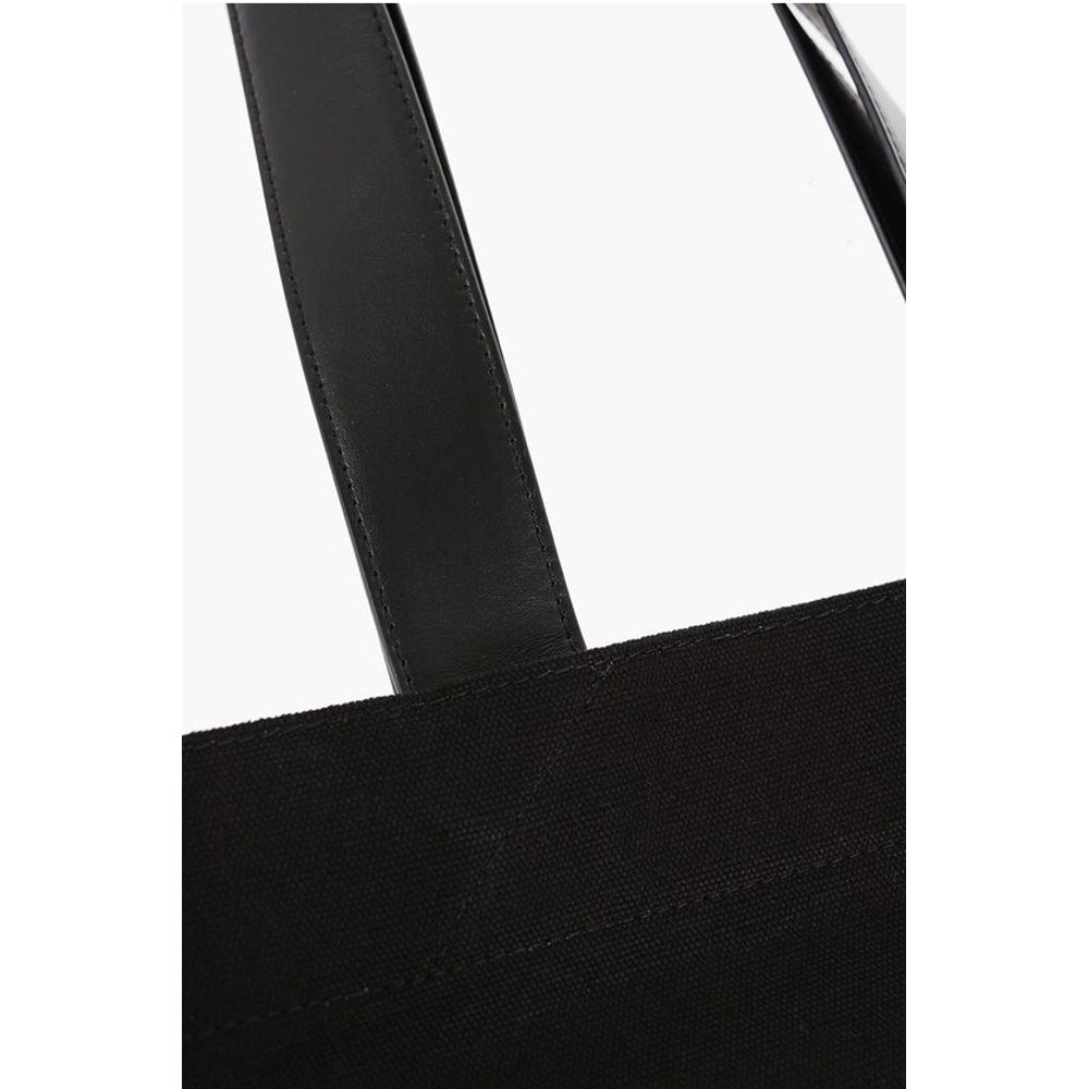 Jil Sander Black Cotton Tote Bag