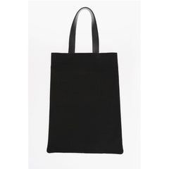 Jil Sander Black Cotton Tote Bag