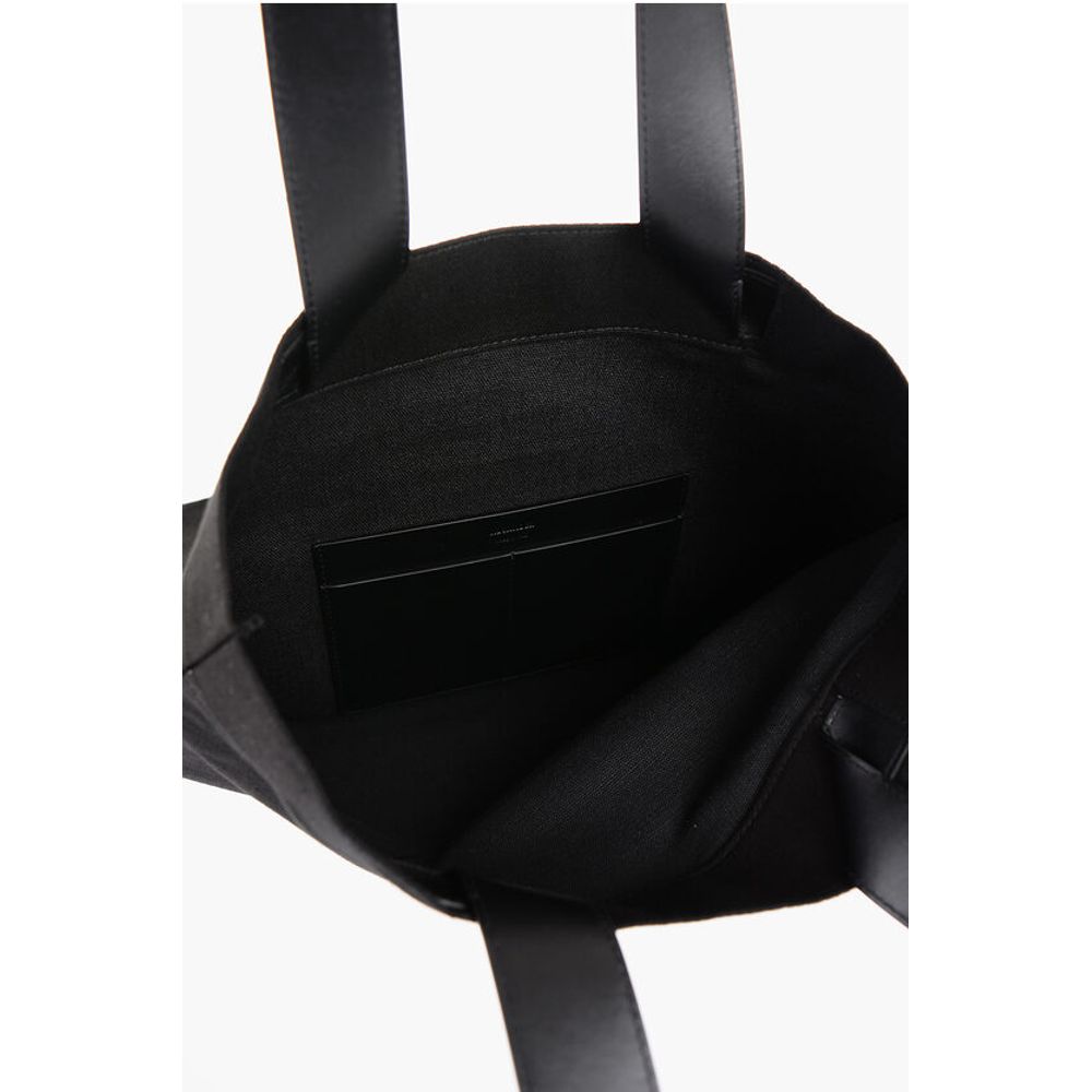 Jil Sander Black Cotton Tote Bag