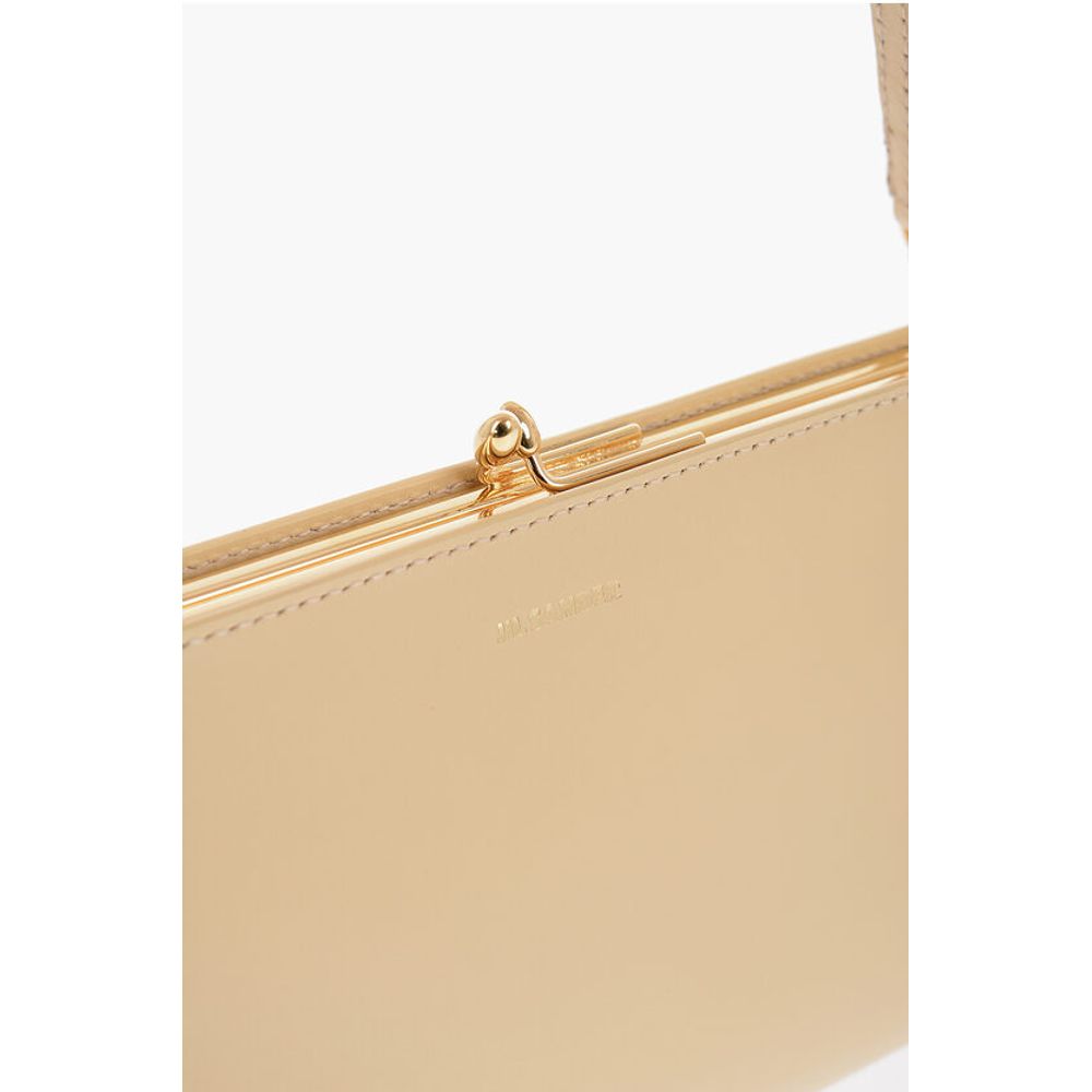 Jil Sander Yellow Leather Tote Bag