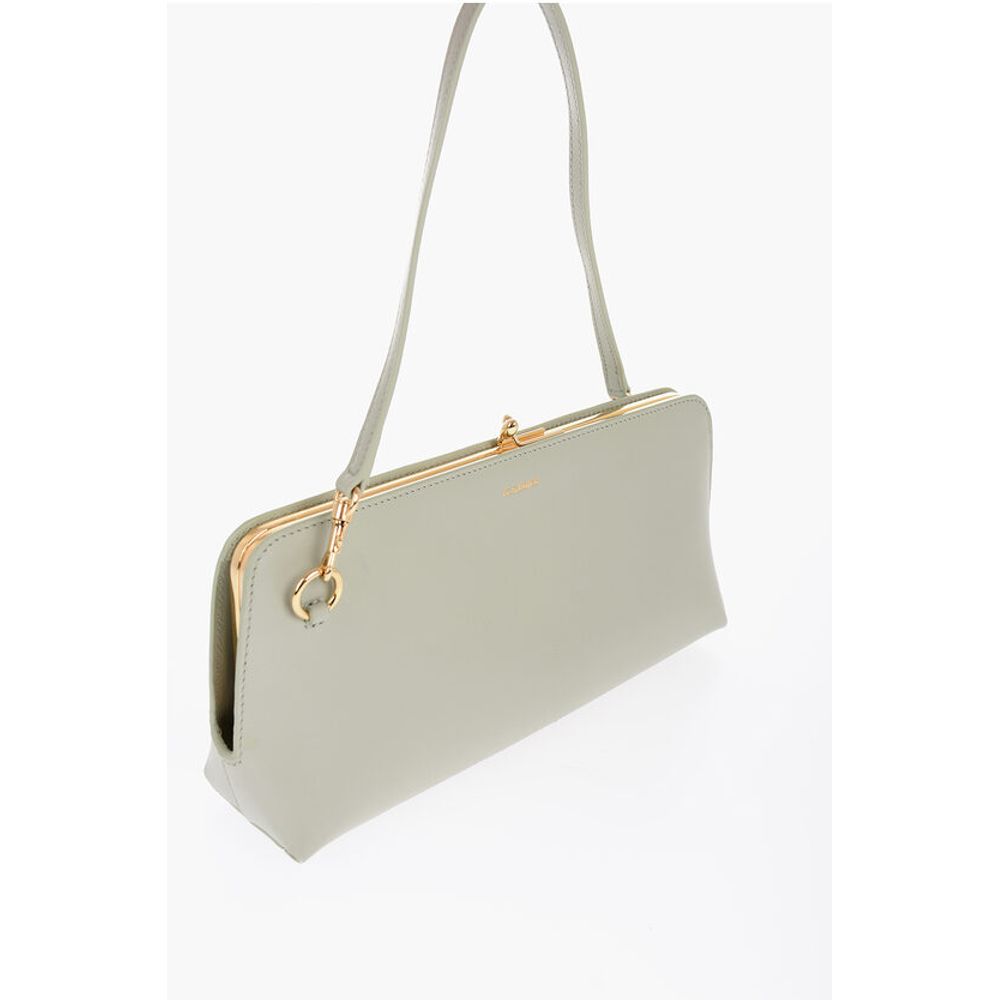 Jil Sander Green Leather Tote Bag