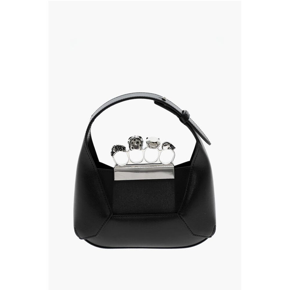 Alexander McQueen Black Calfskin Tote Bag