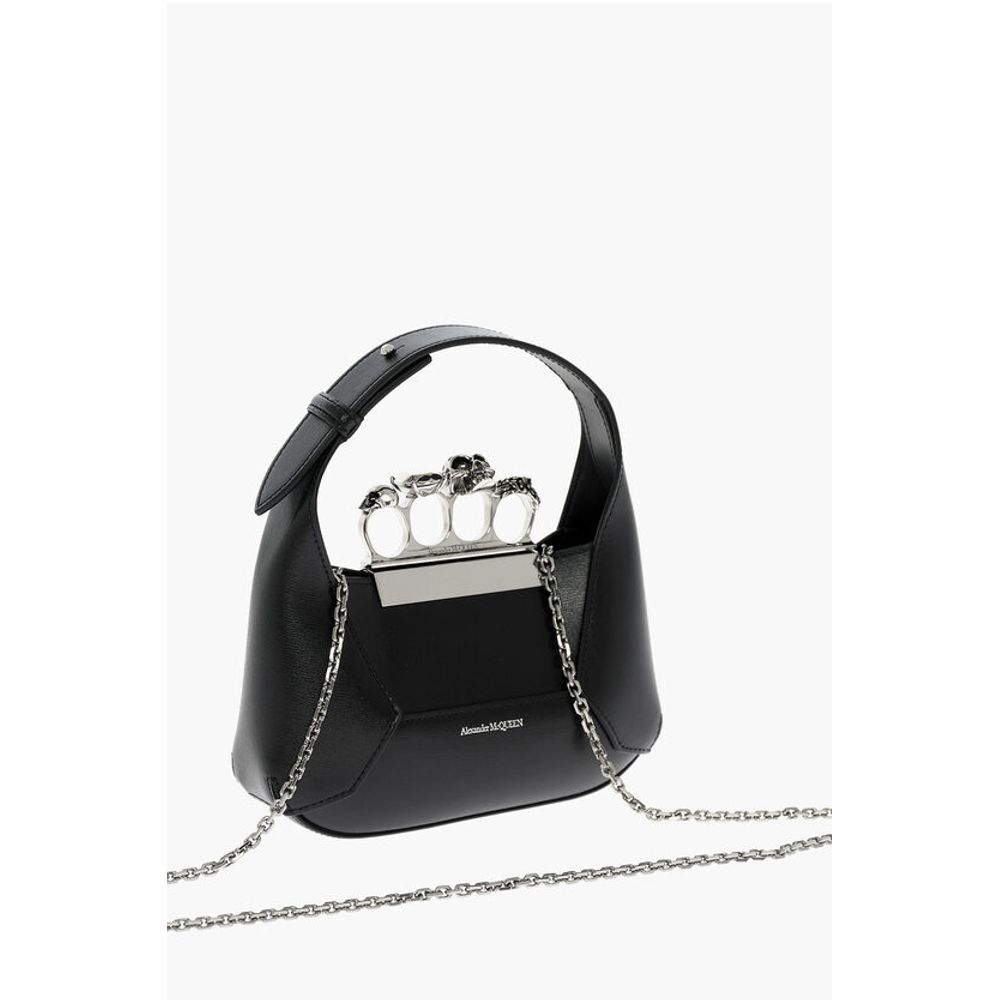 Alexander McQueen Black Calfskin Tote Bag