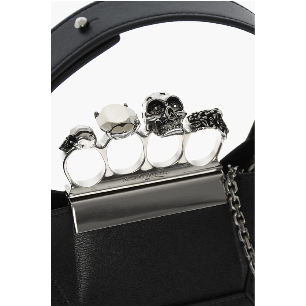 Alexander McQueen Black Calfskin Tote Bag