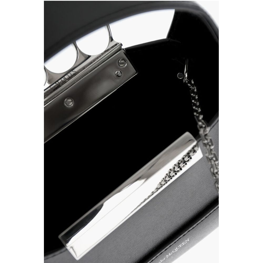 Alexander McQueen Black Calfskin Tote Bag