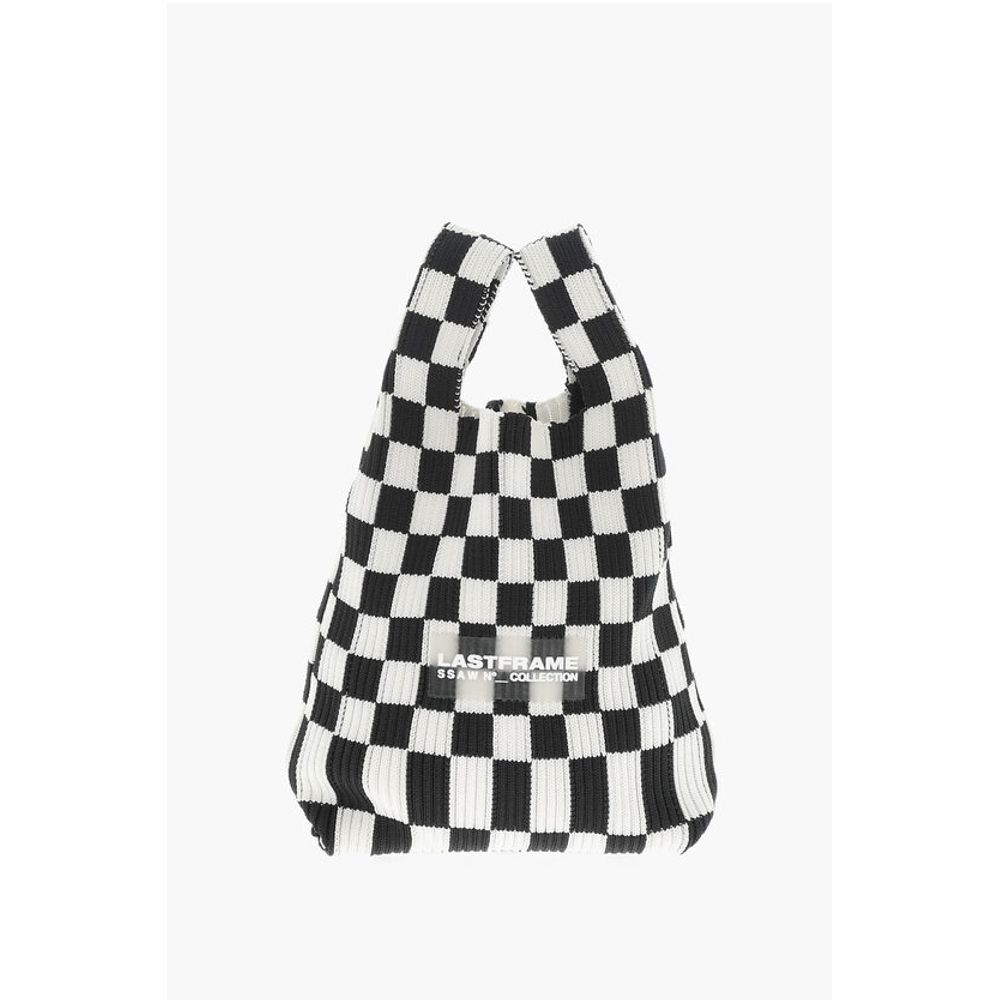 Last Frame Black And White Polyester Tote Bag