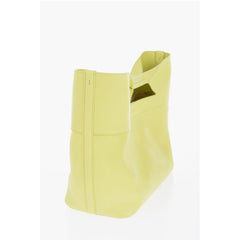 Alexander McQueen Yellow Leather Tote Bag
