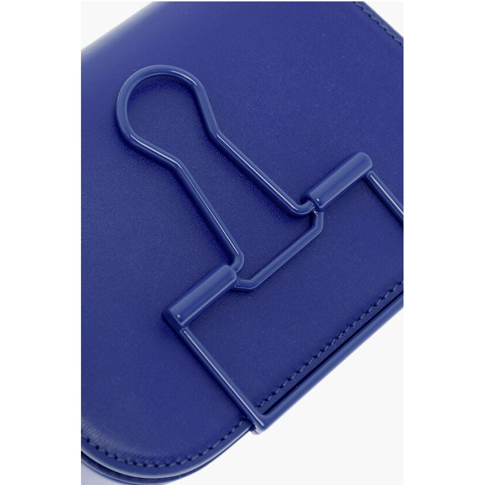 Off-White Blue Calfskin Shoulder Bag