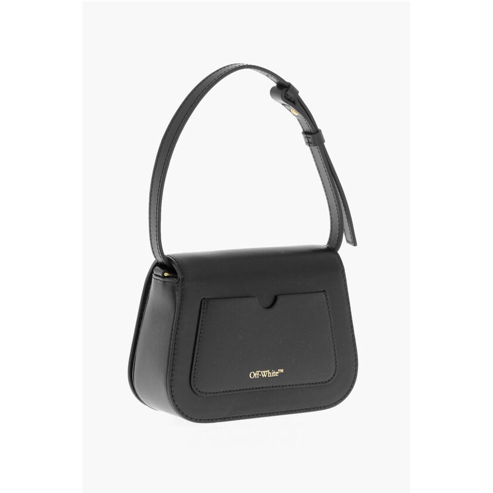 Off-White Black Calfskin Shoulder Bag