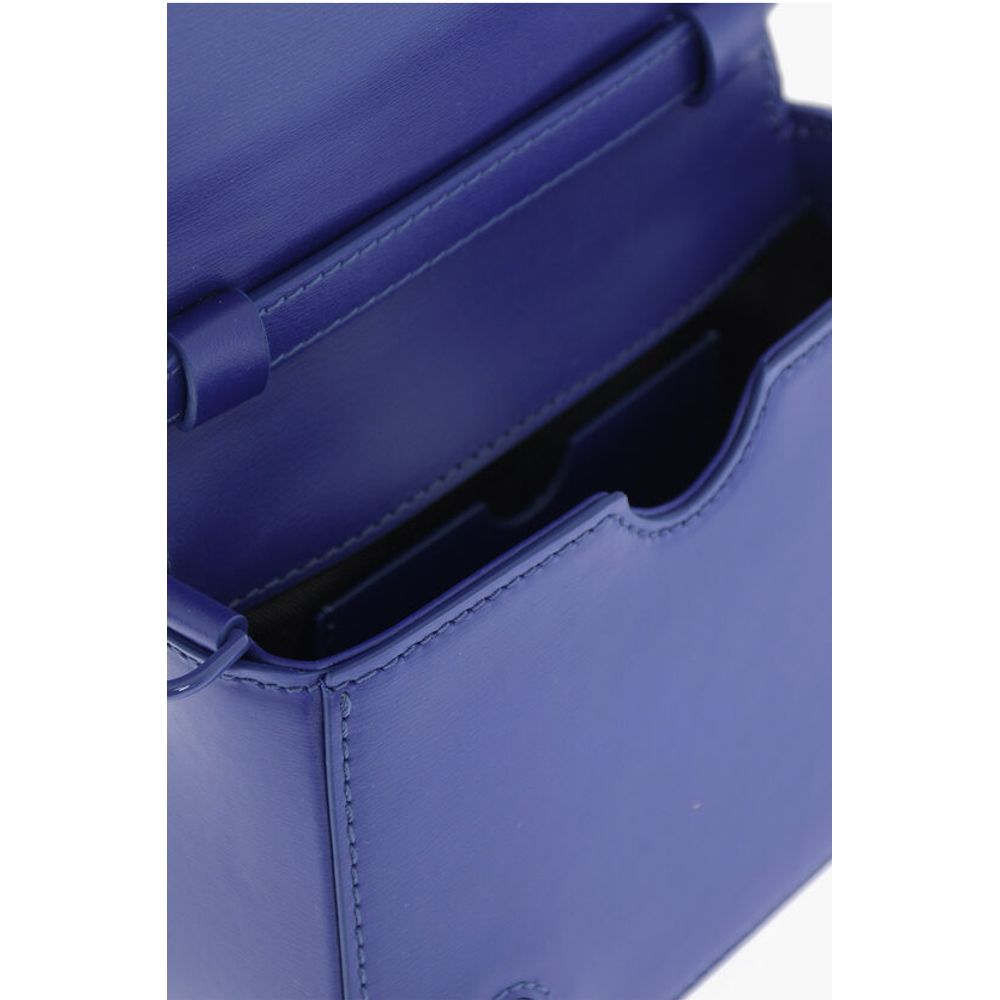 Off-White Blue Calfskin Shoulder Bag