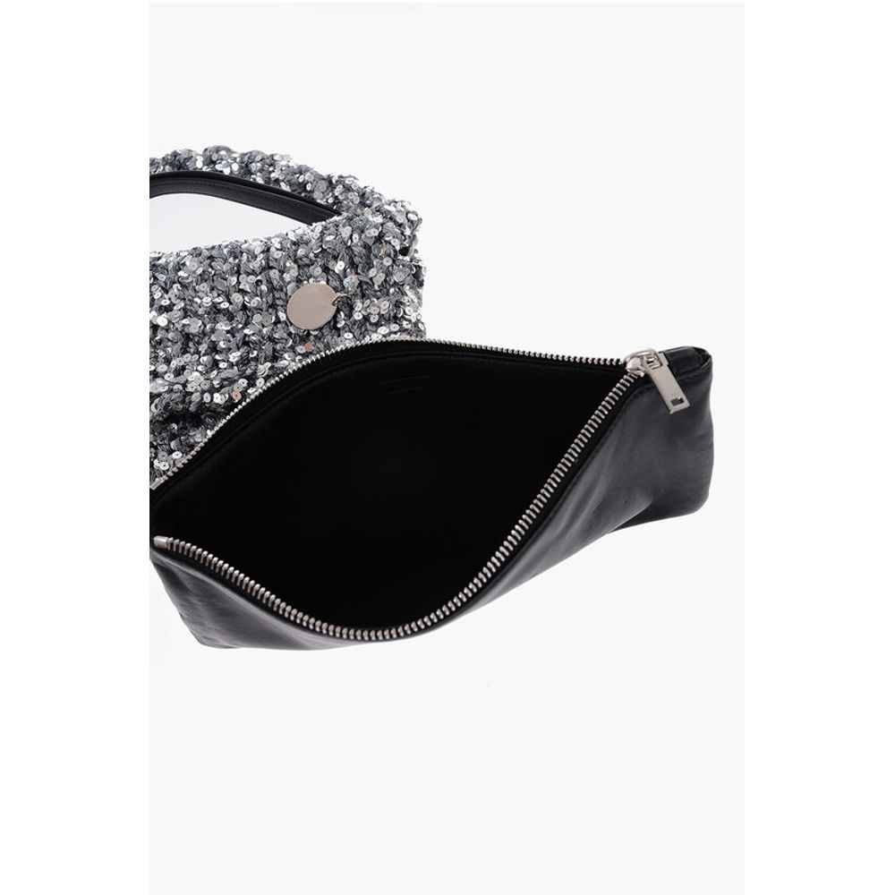 Jil Sander Silver Polyester Shoulder Bag
