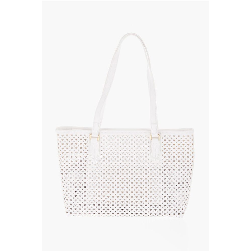 Moschino White Polyurethane Tote Bag