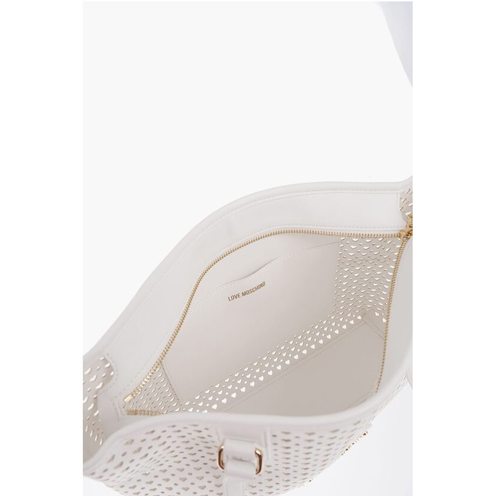 Moschino White Polyurethane Tote Bag