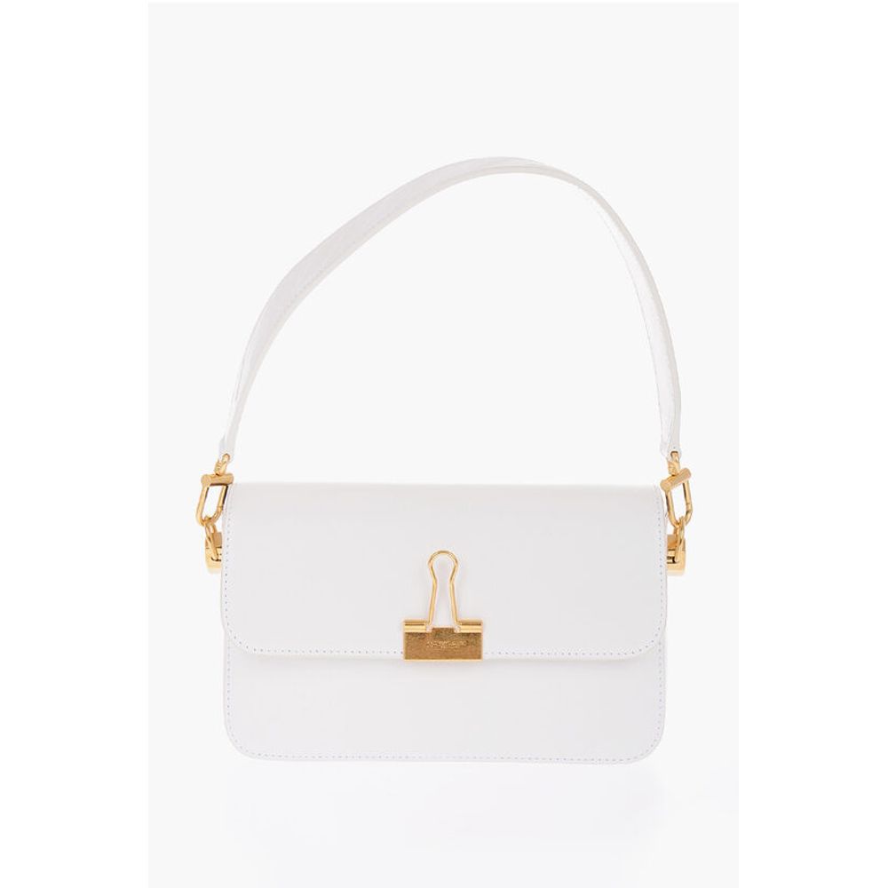 Off-White White Calfskin Shoulder Bag