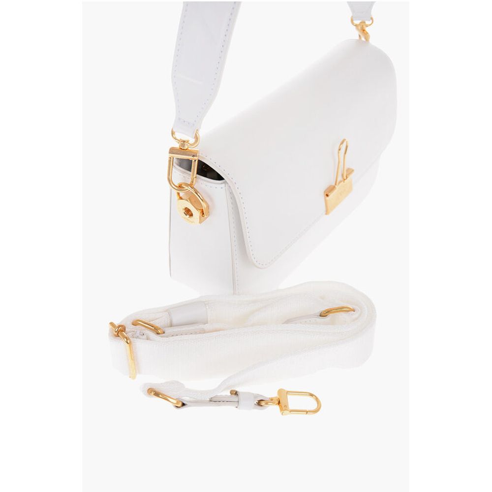 Off-White White Calfskin Shoulder Bag