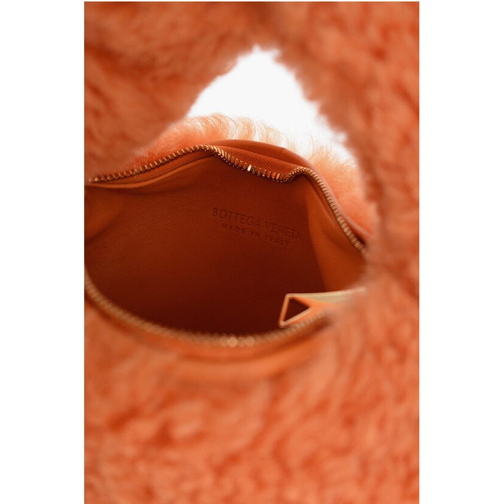 Bottega Veneta Orange Lambskin Tote Bag