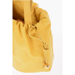 Bottega Veneta Yellow Calfskin Shoulder Bag