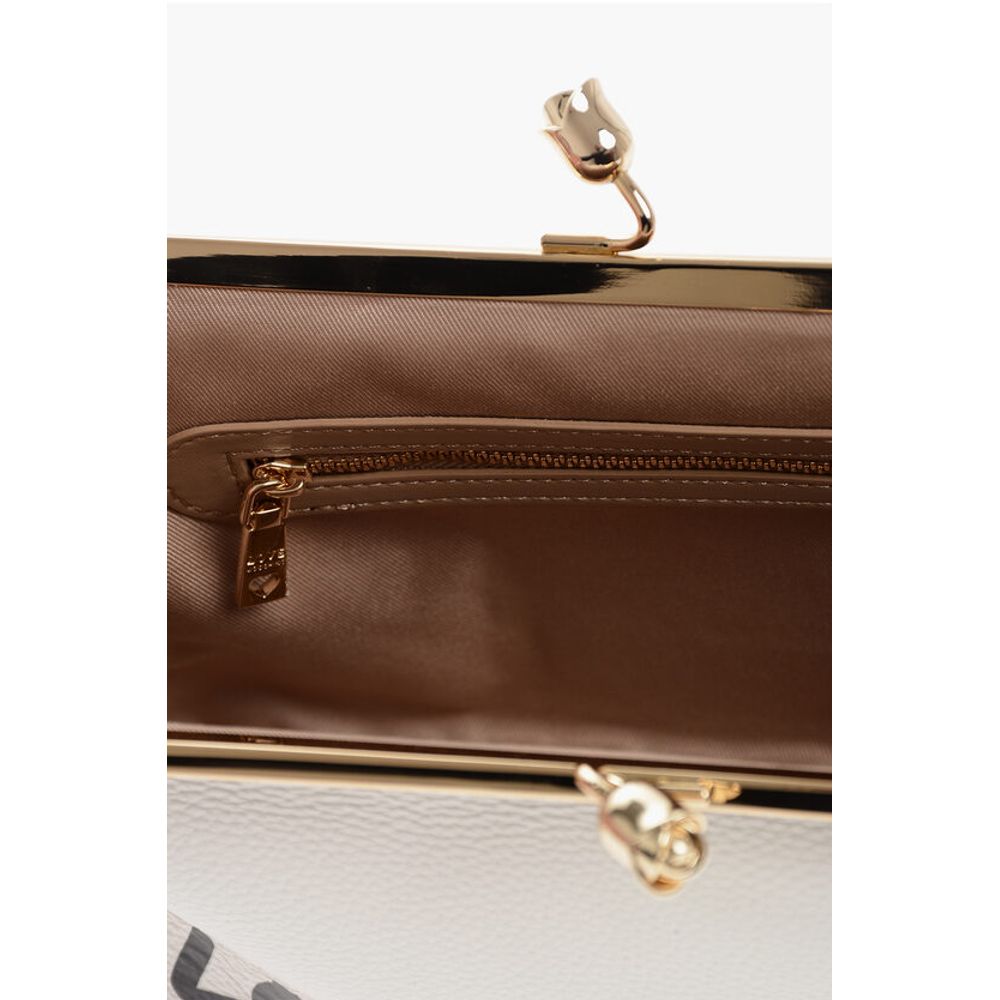 Moschino White Calfskin Tote Bag