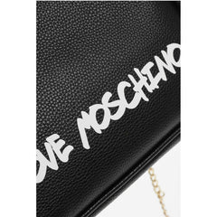 Moschino Black Calfskin Tote Bag