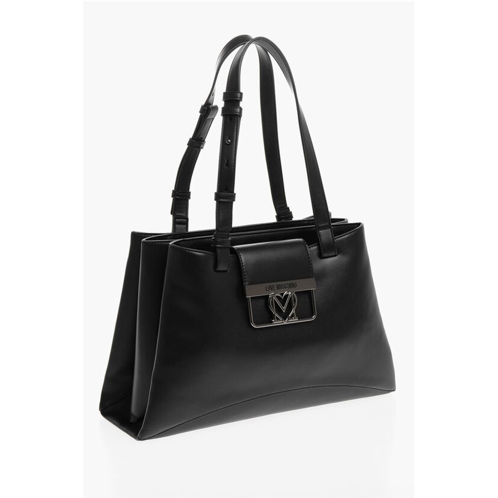 Moschino Black Polyethylene Tote Bag