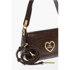 Moschino Brown Polyethylene Shoulder Bag