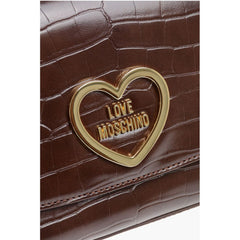 Moschino Brown Polyethylene Shoulder Bag