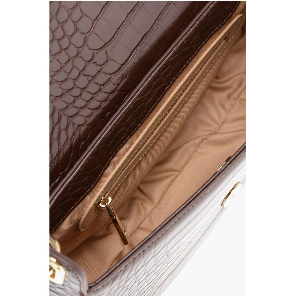 Moschino Brown Polyethylene Shoulder Bag