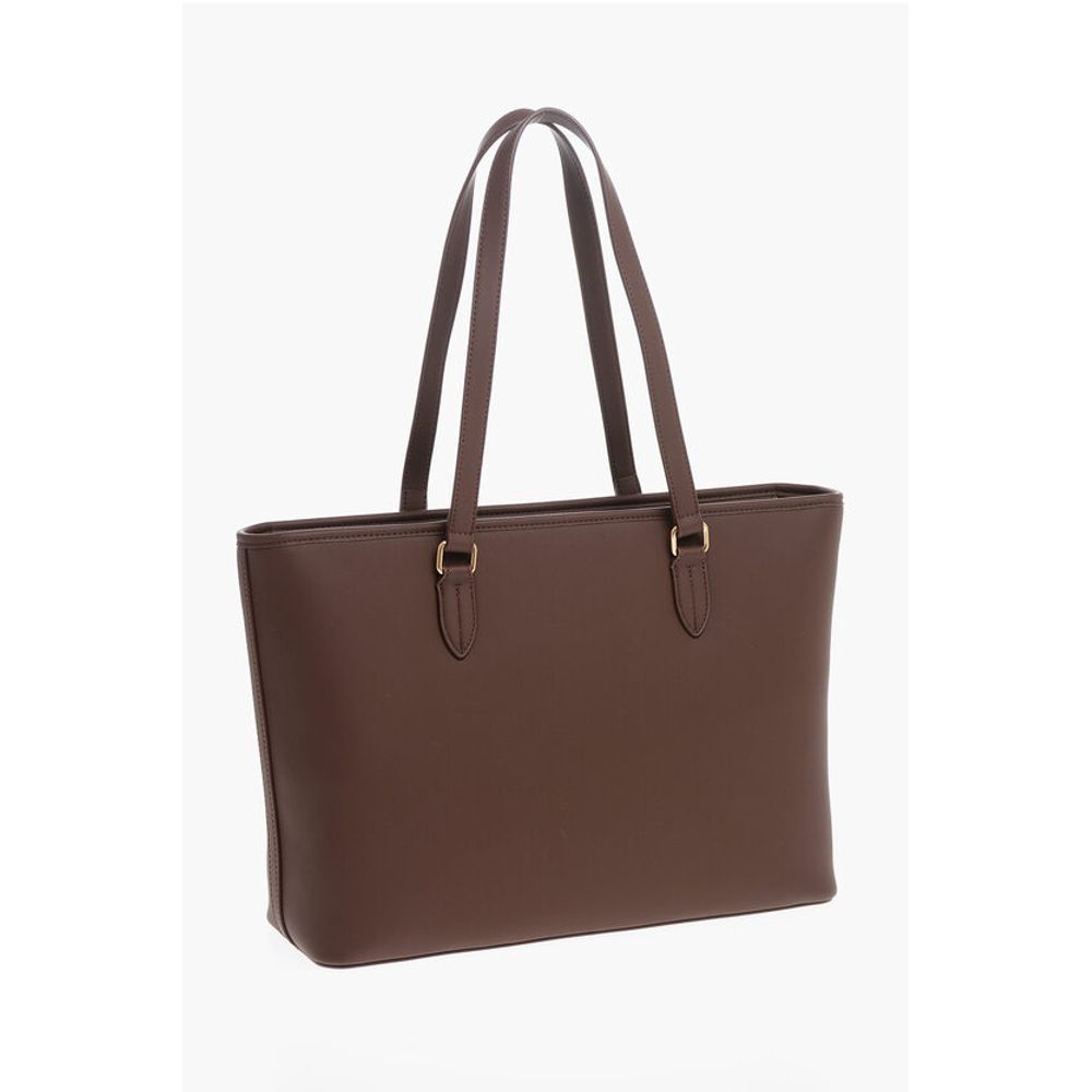 Moschino Brown Polyethylene Tote Bag