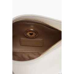 Moschino White Calfskin Shoulder Bag