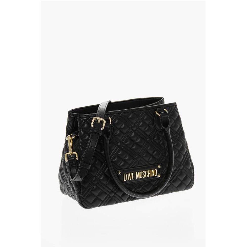 Moschino Black Polyethylene Tote Bag
