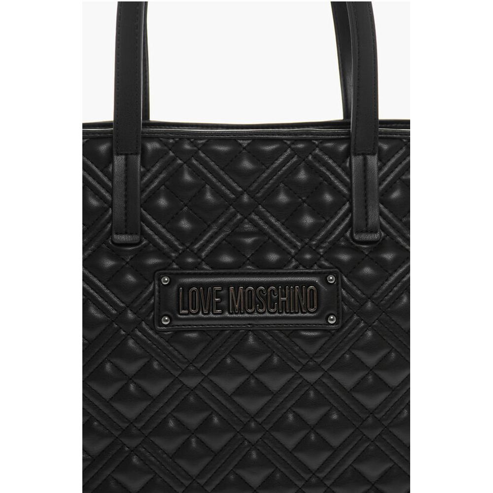 Moschino Black Polyethylene Tote Bag