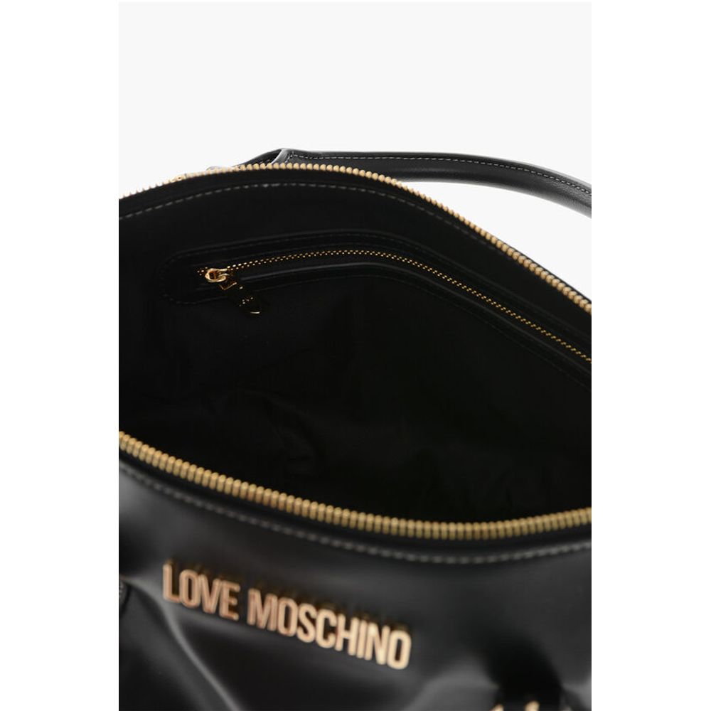Moschino Black Polyethylene Tote Bag