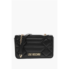Moschino Black Lambskin Shoulder Bag