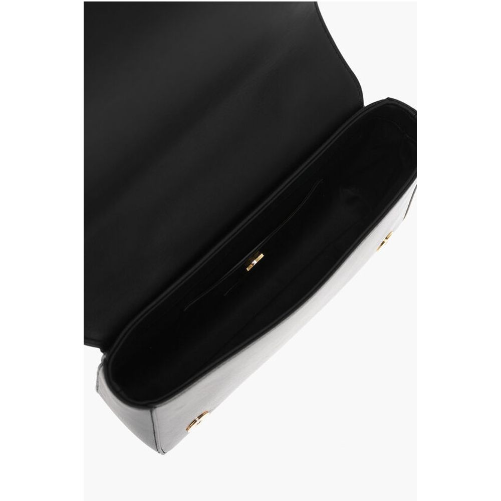 Moschino Black Lambskin Shoulder Bag