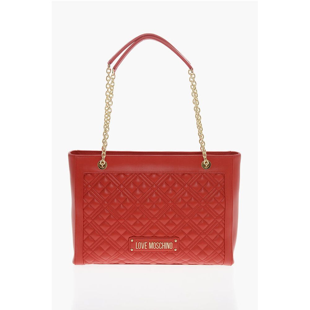 Moschino Red Polyethylene Tote Bag