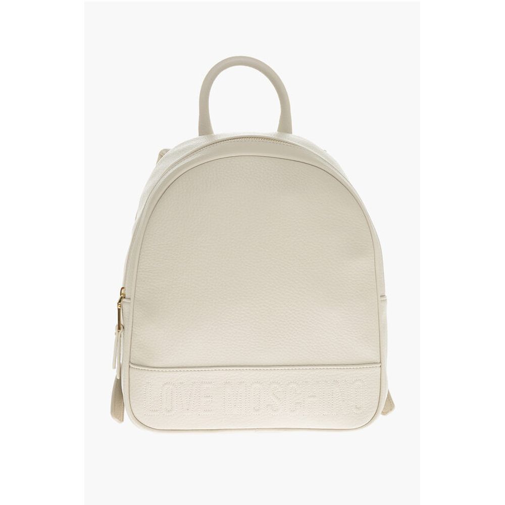 Moschino Beige Polyethylene Backpack