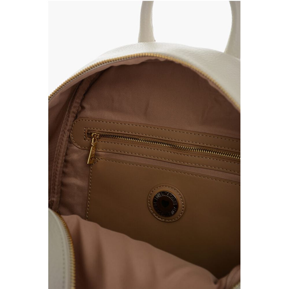 Moschino Beige Polyethylene Backpack