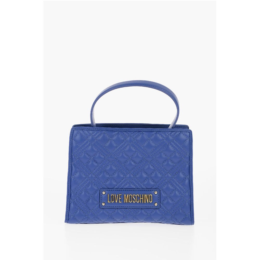 Moschino Blue Polyethylene Tote Bag