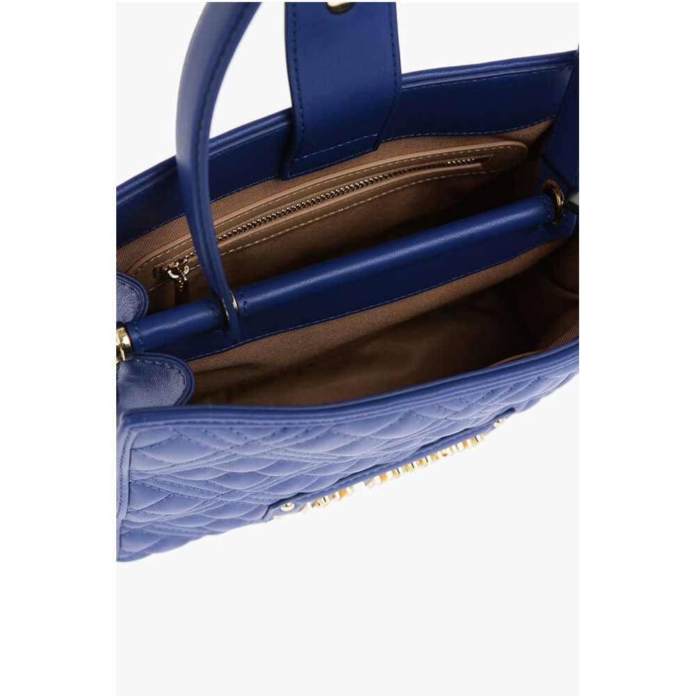 Moschino Blue Polyethylene Tote Bag